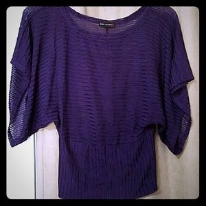 Purple Top with Large Half Sleeves